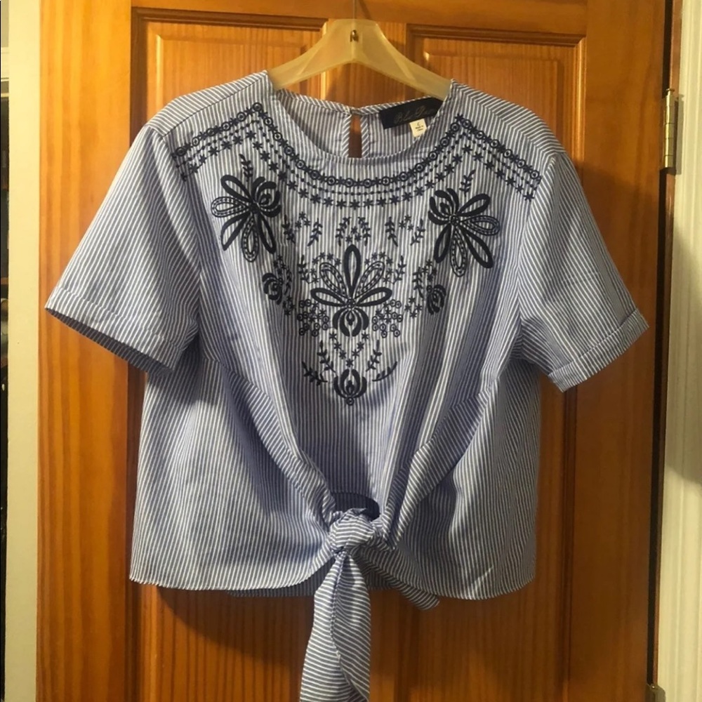 Francesca’s tie blouse